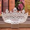 Crystal Rhinestone Round Crown Tiara Hair Jewelry Wedding Hair Accessories Bridal Hair Jewelry Queen Party Crown and Tiaras Gift