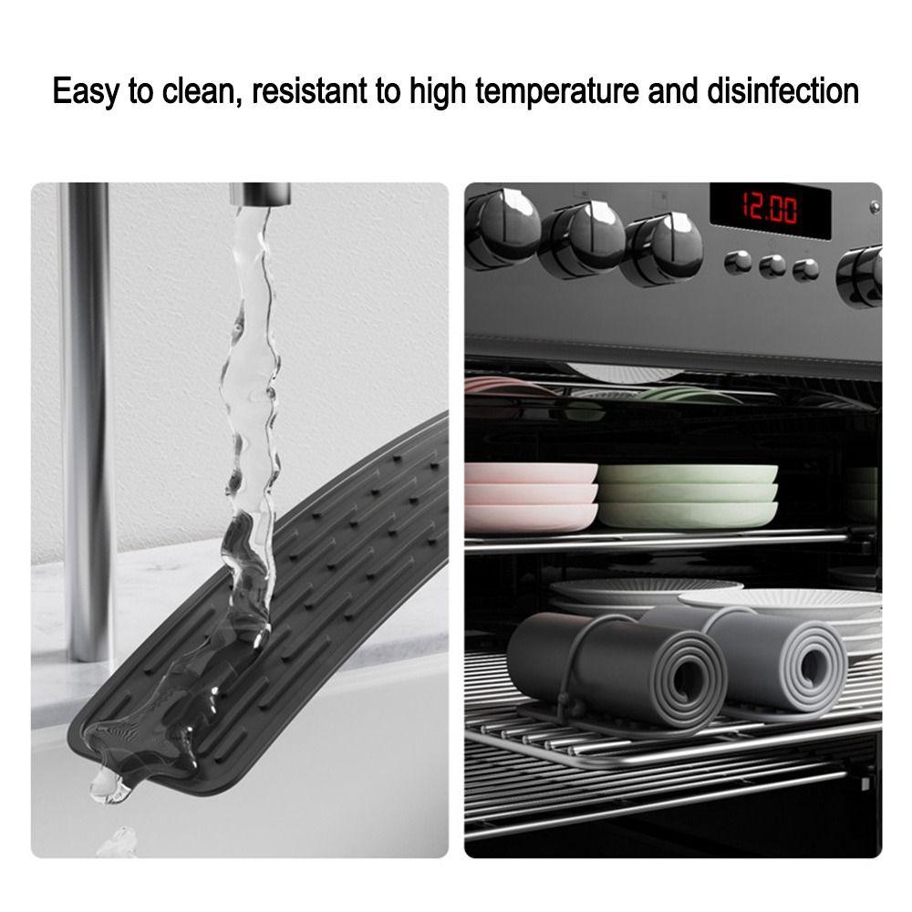 Multifunctional Silicone Drain Pad Sink Water Prevent Dish Drying Pads  for Bathroom Accessories