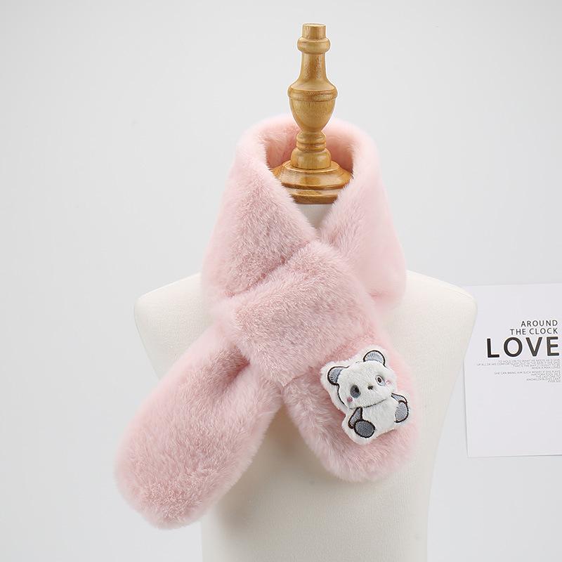 Plüsch-Cartoon-Schal für Kinder: Gemütlicher Nackenschal für Jungen und Mädchen