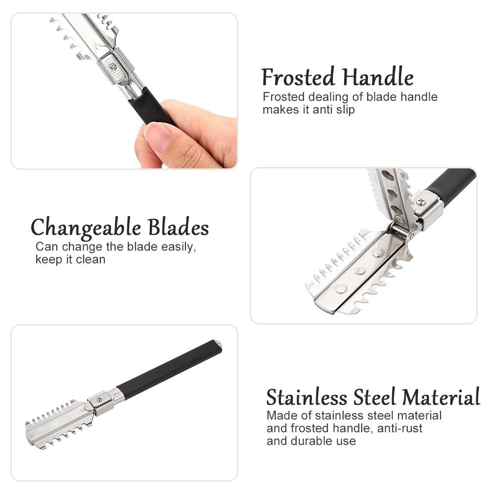 Razor Comb Double edge Razor Blades Manual Hair Cutting Thinning Barber Comb