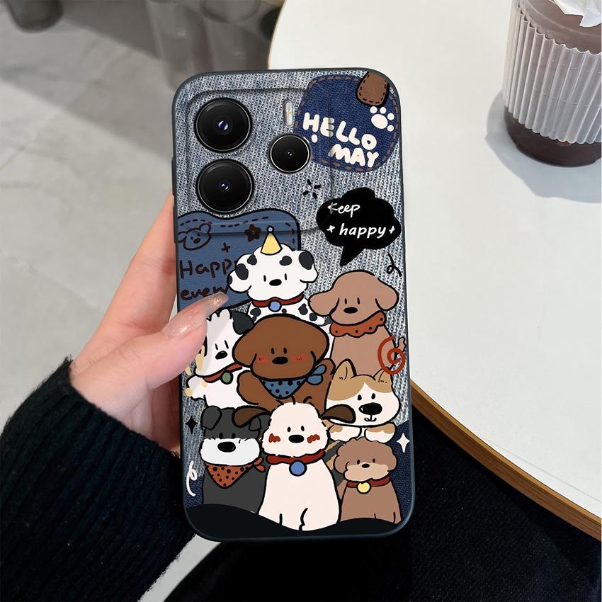 New Cover For Redmi Note 14 14Pro 14 Pro+ 14S Phone Case Lovely Heart Patterns Premium Protection Housing For Note14ProPlus Soft Liquid Silicone Shell