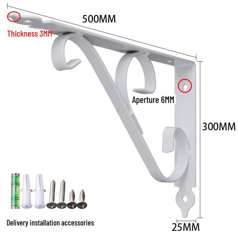 Thickened Iron Triangular Marble Countertop Support Bracket