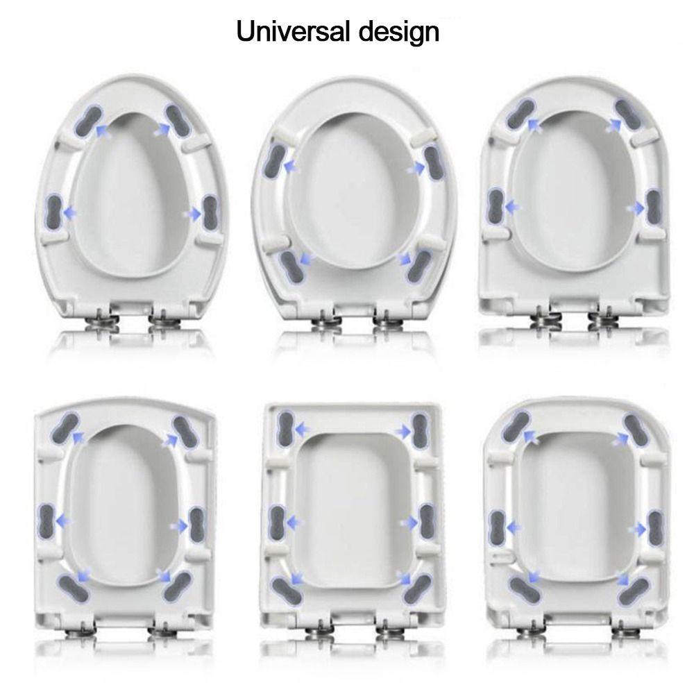 Toilet Paster Buffering Protective Antislip Toilet Cover Gasket Bumper Self-adhesive Cushion