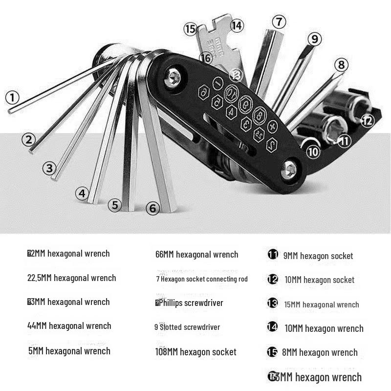 

Набор складных шестигранных гаечных ключей с плоской головкой