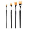 4-Pack Professional Paintbrush Set for Watercolor Oil Digital Painting - Landscape Leaf Art Brushes for Artists & Students