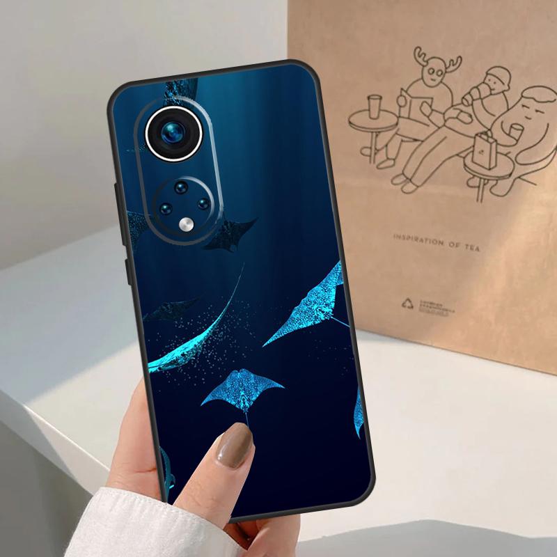 Animal Manta Ray For Honor Magic 8 7 6 5 Pro Case For Honor X9d X9c X9b X9a X8c X8b Win 200 400 50 70 90 Lite