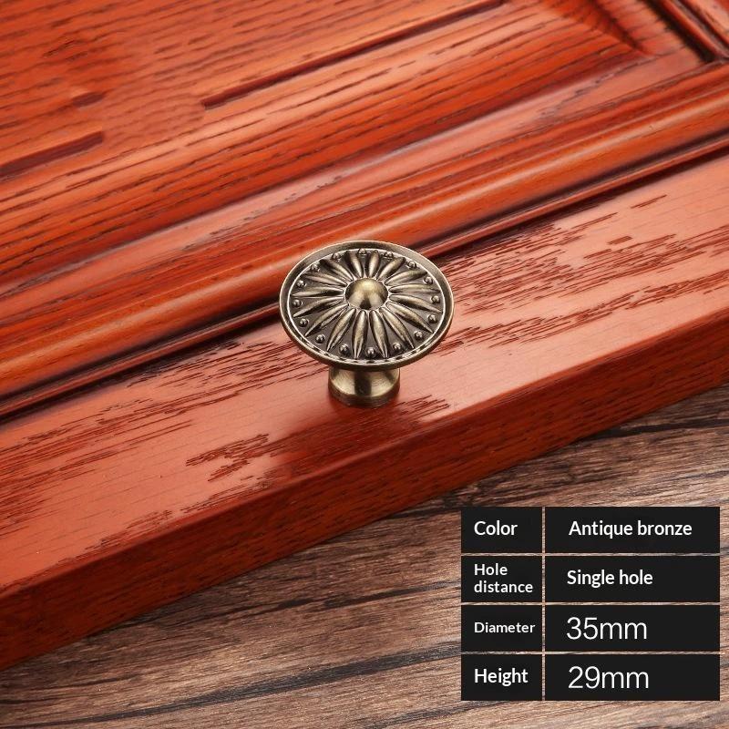 Bronze Series Cabinet Handles Zinc Alloy Antique Cabinet Pulls Drawer Knobs Wardrobe Door Handle Furniture Handle