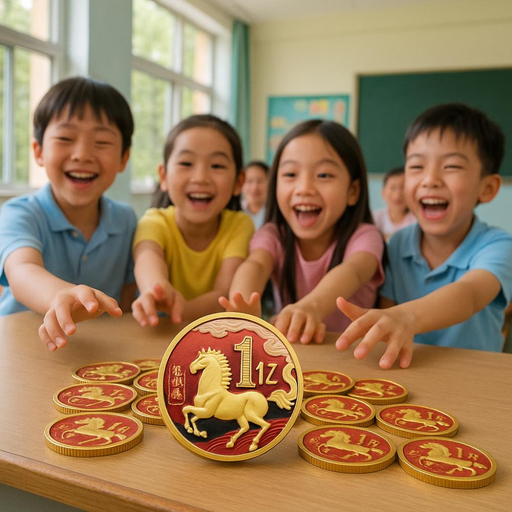 2026 Year Commemorative Medal Horse Year One Hundred Million Commemorative Lucky Coin Lucky Animal Collectible Souvenir Coin