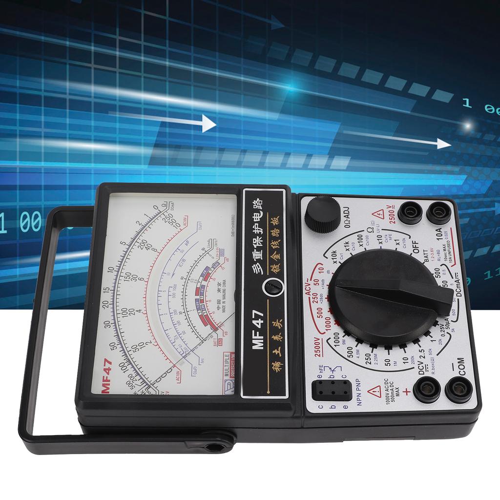 Multimeter s vnútorným magnetickým ukazovateľom typu MF47 Vysoko presný analógový multimetrový voltmeter pre priemysel