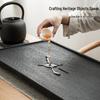 Hàndùn Natural Black Gold Stone Kung Fu Tea Tray