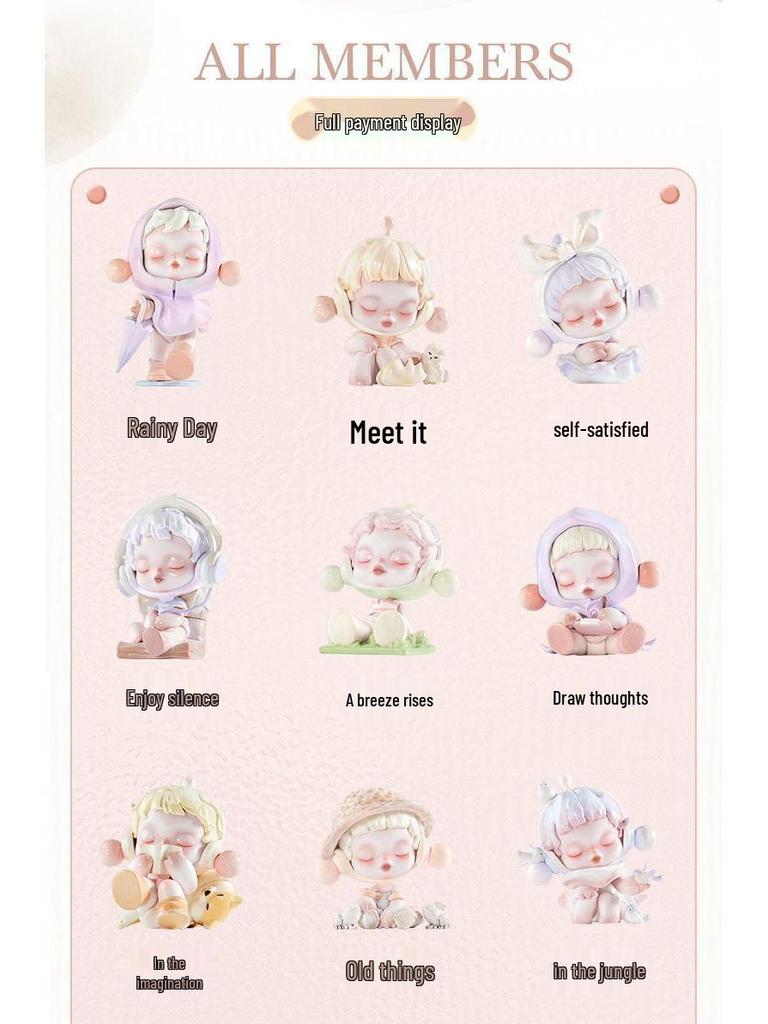 Pop Mart Temperature Series Blind Box Action Figure Doll Toy Car Ornament Souvenir