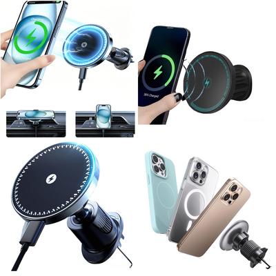 2026  Electronic Accessories Magnetic Wireless Car Charger Air Vent Car Mount Phone Holder Consumer Chargers Adapters