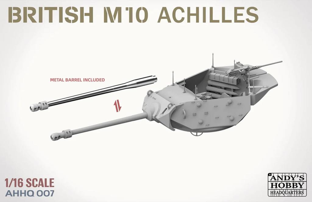 Takom British M10 2c Achilles Tank Destroyer Plastic Model Kit 1/16 TKOAHHQ-007
