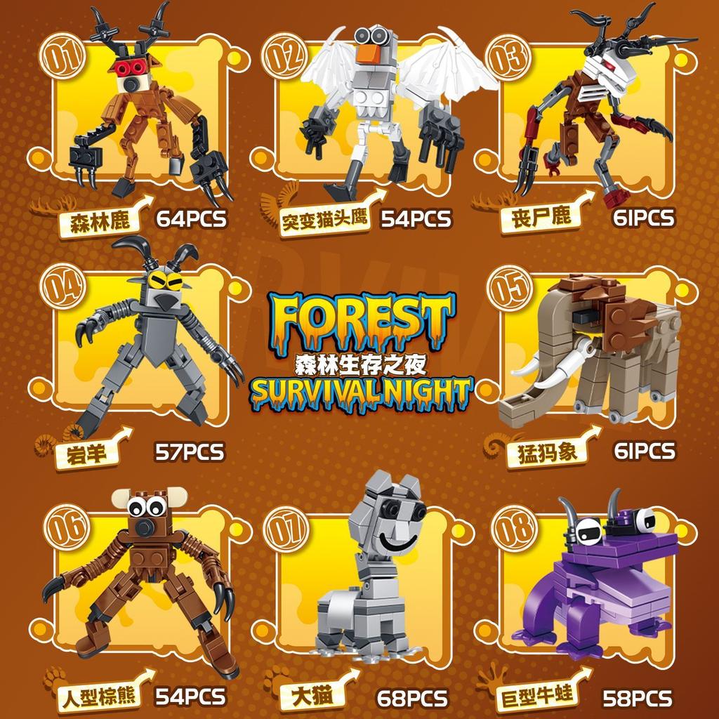 99 Nights In The Forest Deer Building Blocks Set 99 Nights In The Forest Deer Blocks Assembly Model Kids Toys Christmas Gifts