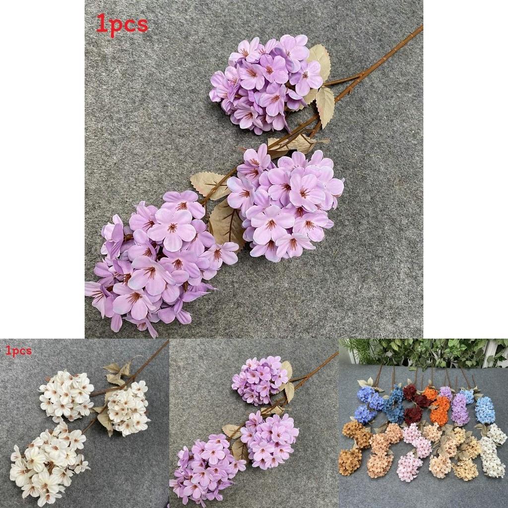 Artificial Pagoda Hydrangea Bouquet Wedding Photo Props Luxury Table Decor Faux Flower Stems 77 Chars