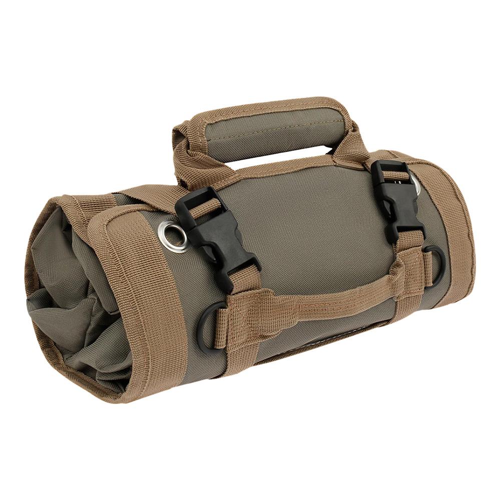 Multi-Pocket Tool Bag Portable Roll Up Tool Bags Oxford Cloth Hardware Tools Pouch Space-Saving Tool Organizer Carrier Bag