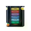 Weekly Pill Organizer Box Case Travel Medication Reminder Daily AM PM, Day Night 7 Compartments In Leather Carrying Case