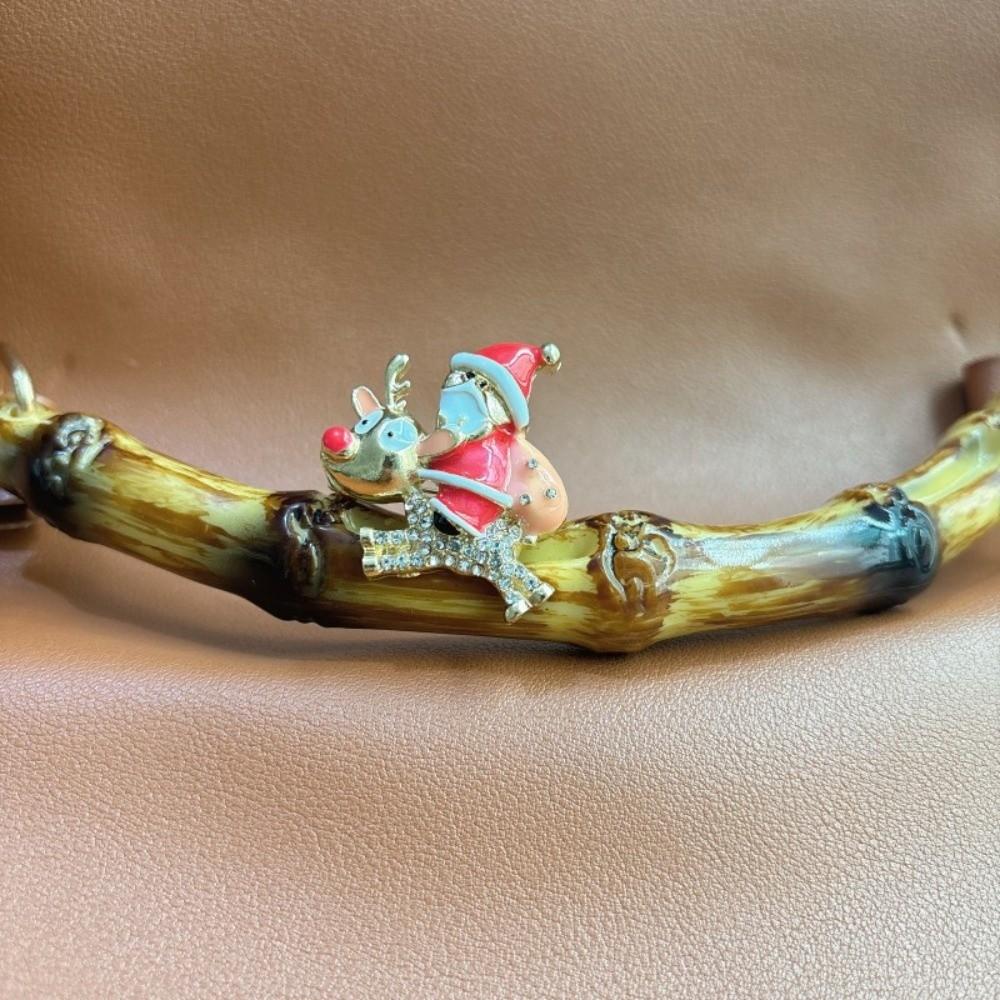 Pearl Christmas Snowman Brooch Santa Claus Sweater Scarf Badge Cute Red Xmas Brooch  New Year Gift