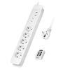 Power Strip - Logilink - Lps402 - 5 Outlets - Remote Control - Surge Protection - White