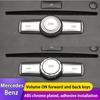 Car Advance / Retreat On CD Volume ON Radio Buttons Cover Stickers For Mercedes Benz C W204 E W212 GLK X204 B Class W246 CLA CLS