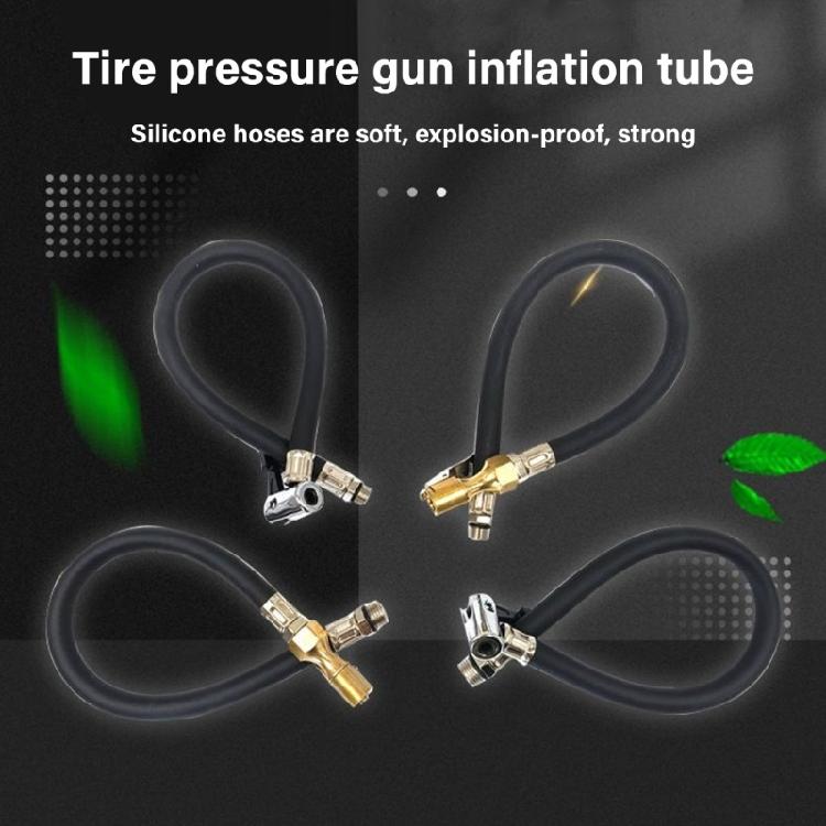 Car Tire Inflatable Pump Extension Tube Adapter Air Inflator Hose Twist Tyre Air Connection Locking Air Chuck
