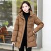 European Station Women's cotton-padded clothes Winter new fashion versatile hooded loose simple women's coat