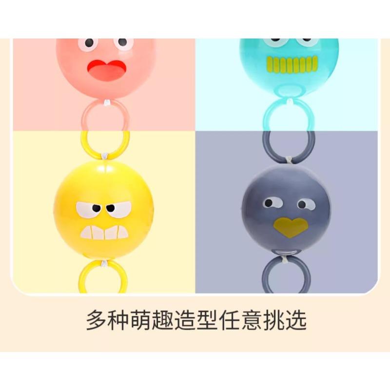 Kids Glowing Pull Whistle Ball Rotating Flash Flywheel Creative Decompression Toy For Boys Girls