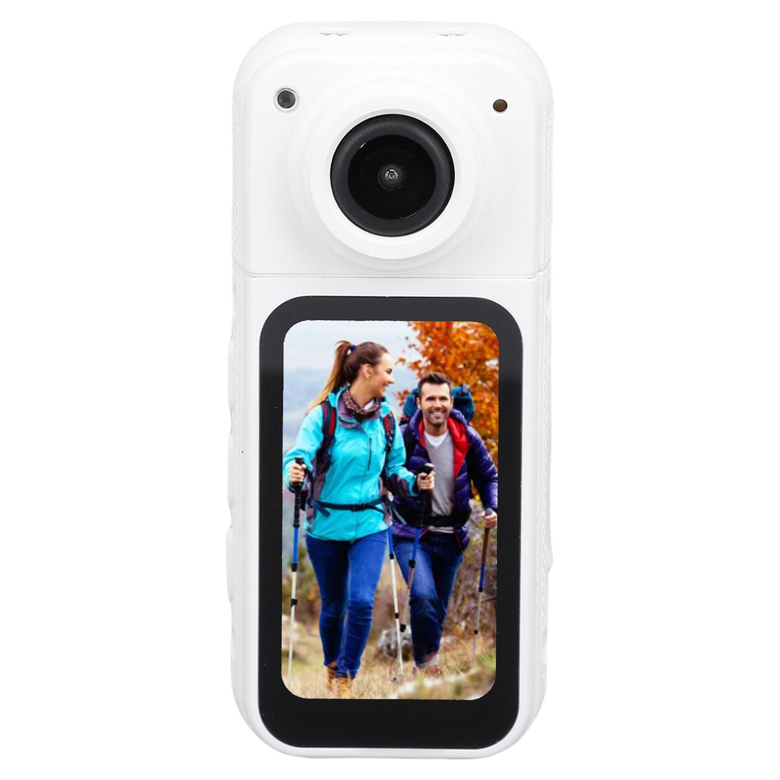 

Thumb Sized Wearable Action Camera WIFI 180 degrees Rotating 2.7K Portable Magnetic Body Worn Camera for білий