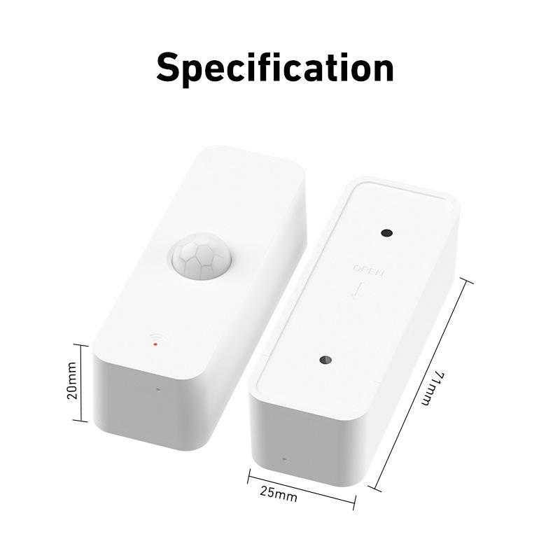 Smart WiFi/Zigbee Human Infrared Sensor with Mobile Alerts for Home Security