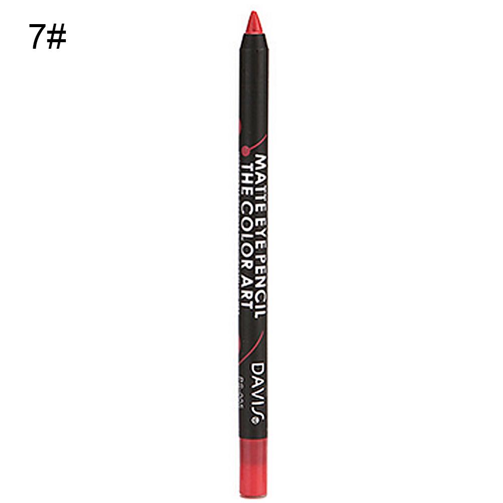 Puntos Vanntett Langvarig 12 Farger Leppestift Blyant Silkematt Lip Liner Kosmetisk