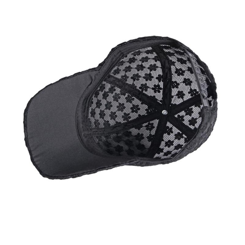 Women's Small Floral Baseball Cap Outdoor Sun Hat