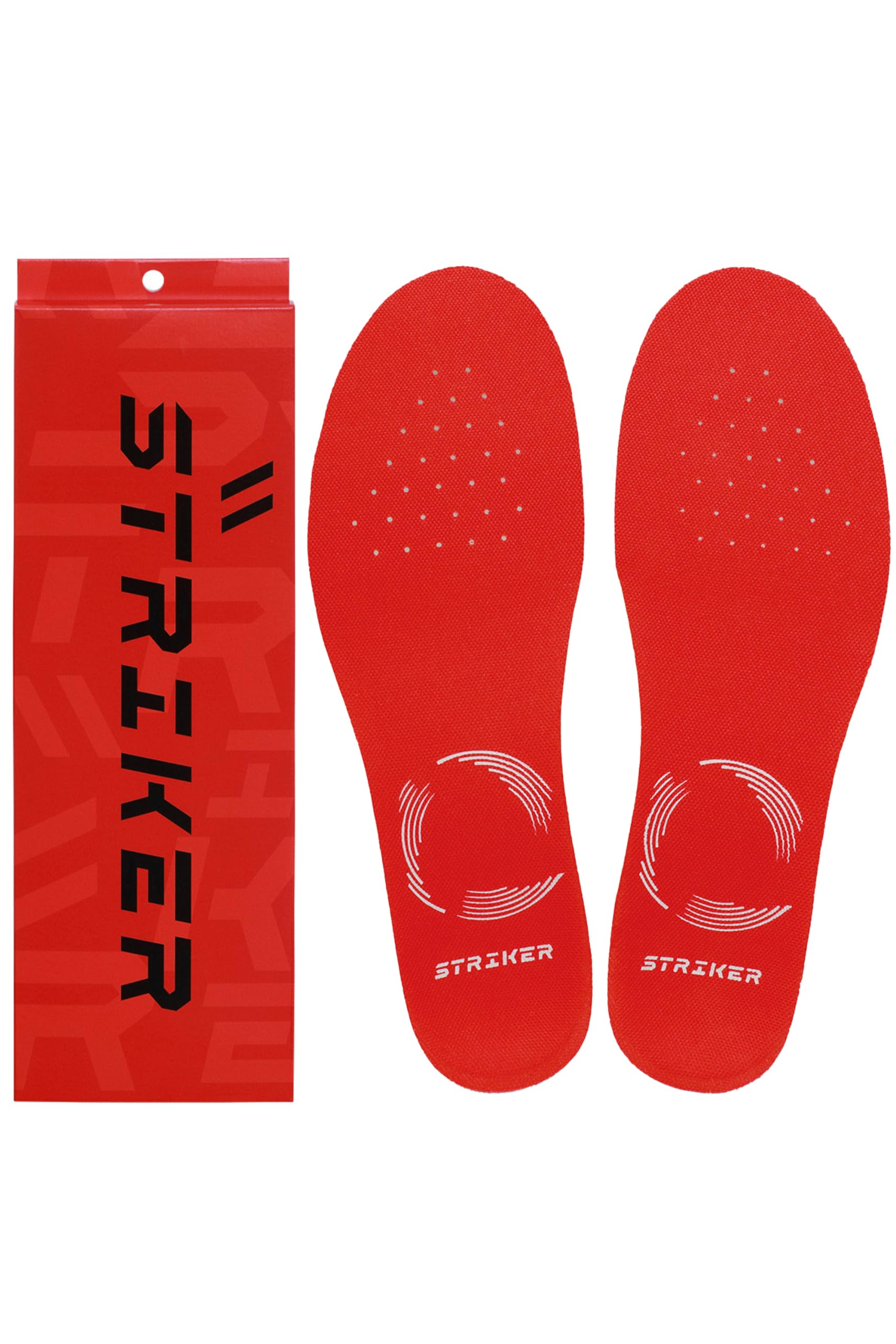 

BMZ Striker Rebeaute Футбольные стельки, Красные, XL (28.0-29.0), для более быстрого шага и более активных пальцев ног