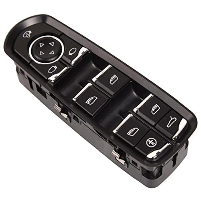 Front Left Driver Side Window Control Switch with Glass Button For Porsche Cayenne Panamera 2011-2017 Macan 2015 7PP959858RDML