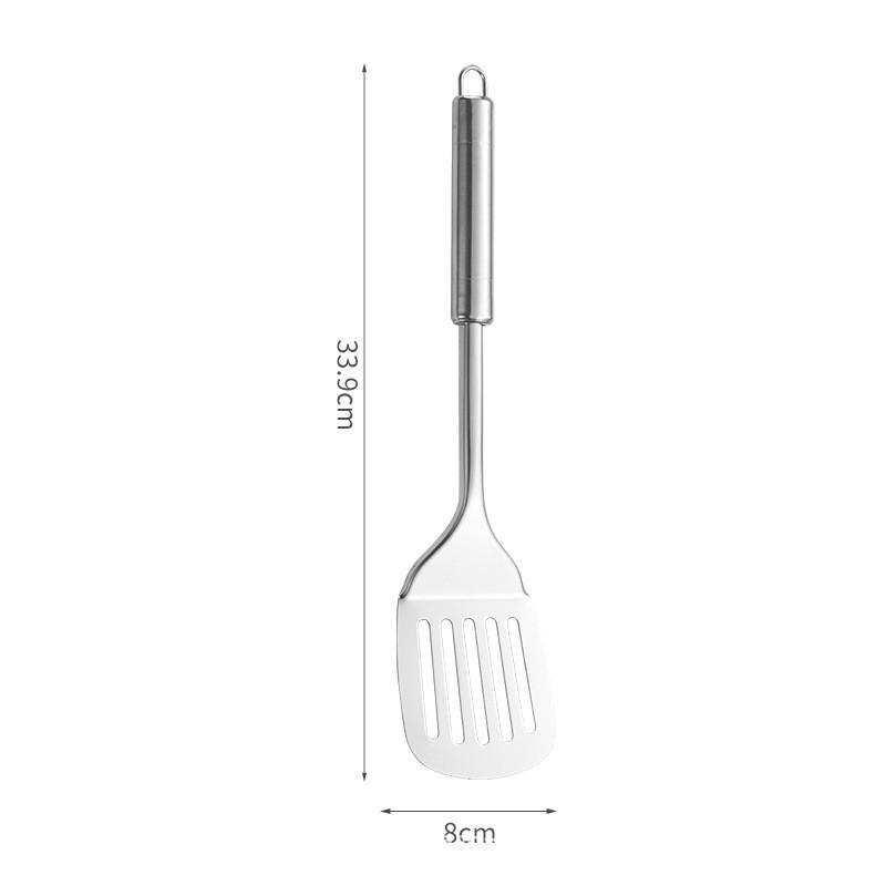 Stainless Steel Kitchen Utensil Set With Nonstick Antislip Heatresistant Handles For Home Cooking