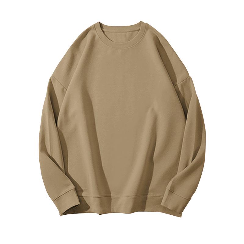 Solid Color Korean Style Fleece Sweatshirt: Women's Loose Casual Autumn/Winter Top & Student Couple Outfit.