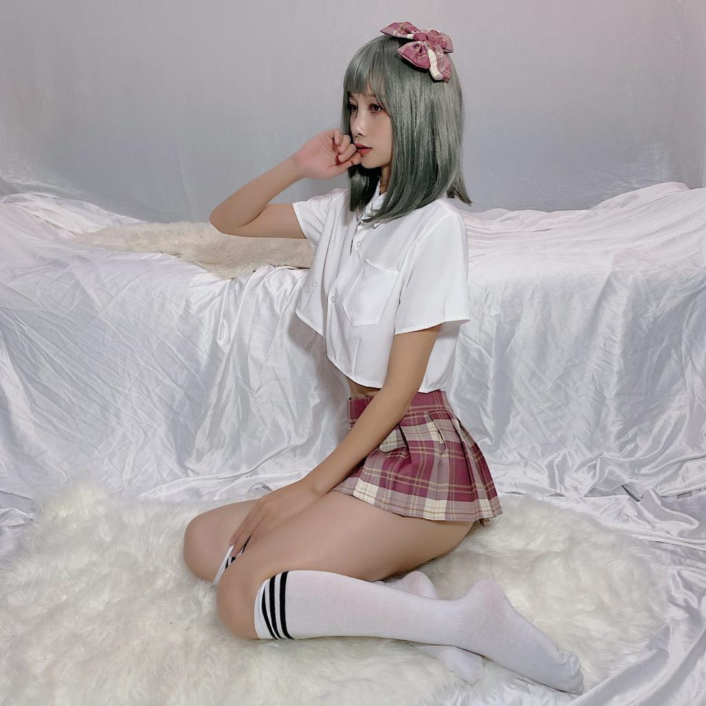 Sexy lingerie student dress sexy jk uniform seduction hot pleated skirt cosplay suit