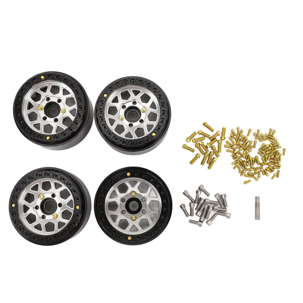 RC Vehicle Wheels Rims Aluminum Alloy 110 Scale 1.9in Metal Wheel Hub for Remote Control Car Model