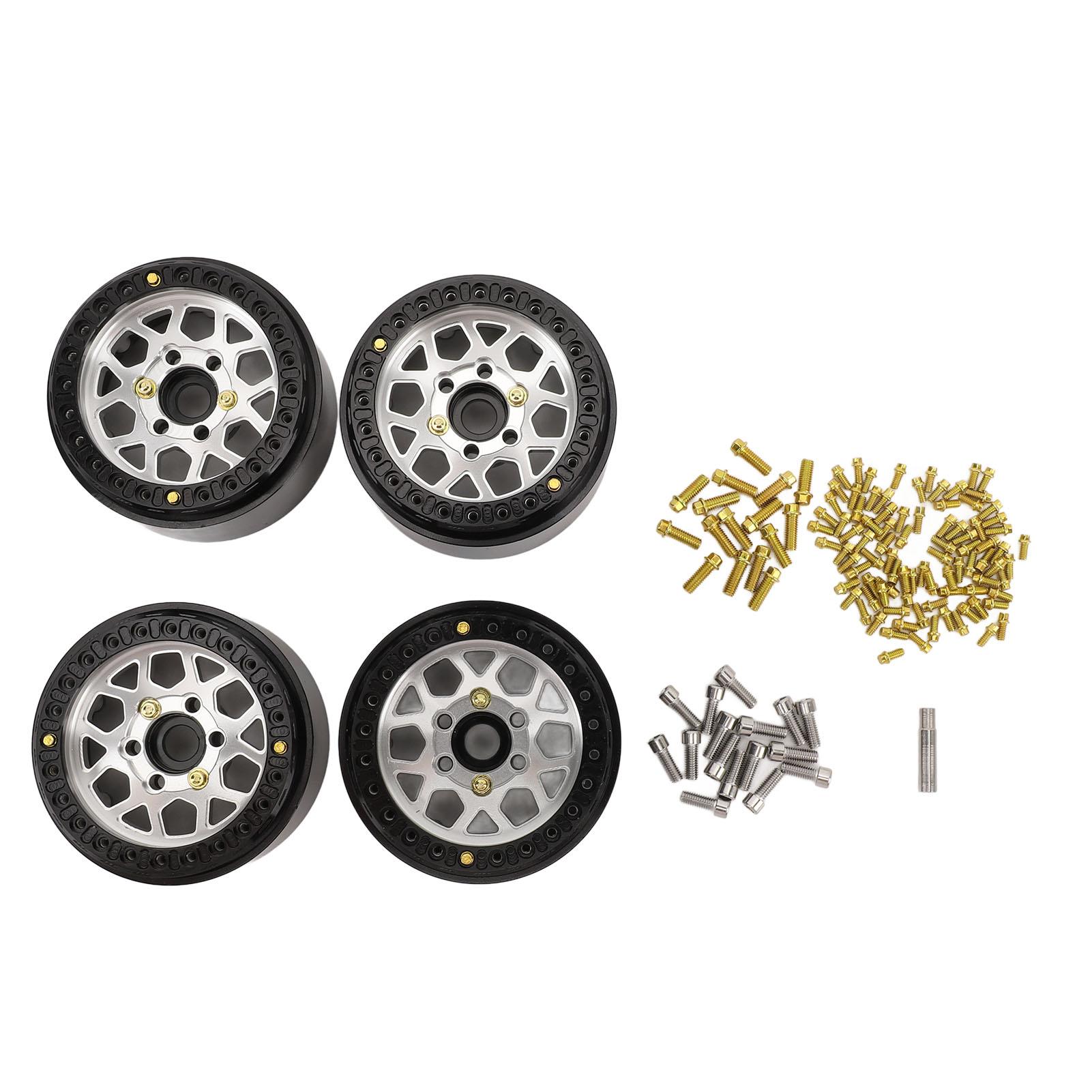 

RC Vehicle Wheels Rims Aluminum Alloy 110 Scale 1.9in Metal Wheel Hub for Remote Control Car Model