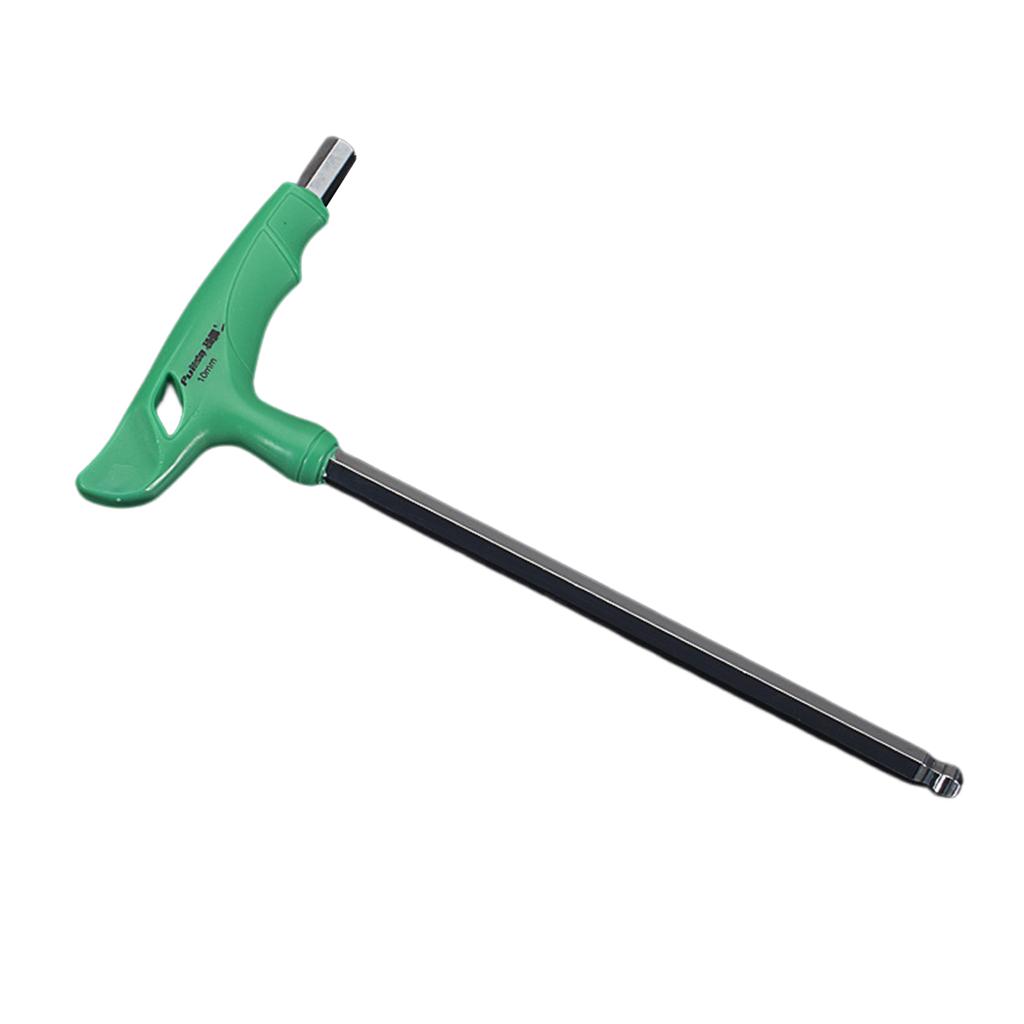 GetUniversal T-Handle Hexagonal Wrench Spanner 2/2.5/3/4/5/6/8/10mm Flat/Ball End Perfect for DIY and Professional Use