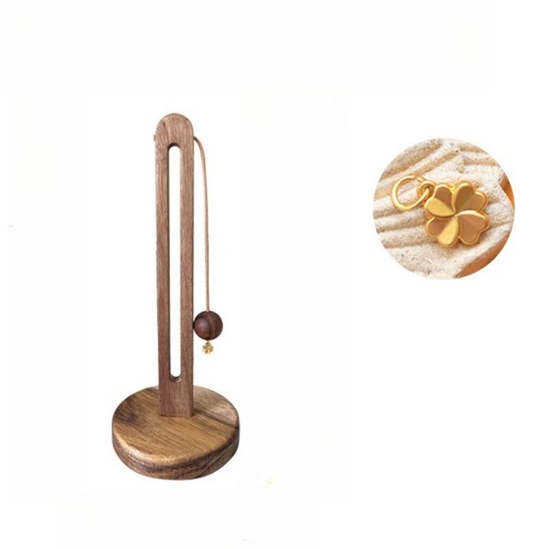 

Solid Wood Paper Towel Holder Kitchen Punch-free Roll Paper Storage Rack Rag Plastic Wrap Bag Vertical Storage Rack