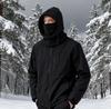 Unisex Winter Balaclava Knit Hood - Windproof Mask with Drawstring, Motorcycle Riding Headgea Warm Knitted Cap Cold Weather