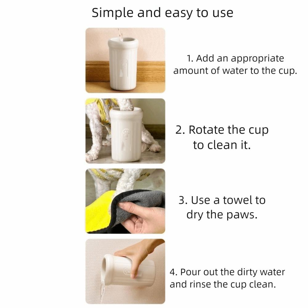 Soft Dog Foot Washer Quick Wash Paw Cleaning Device Pet Foot Washing Cup  for Cats and Dogs