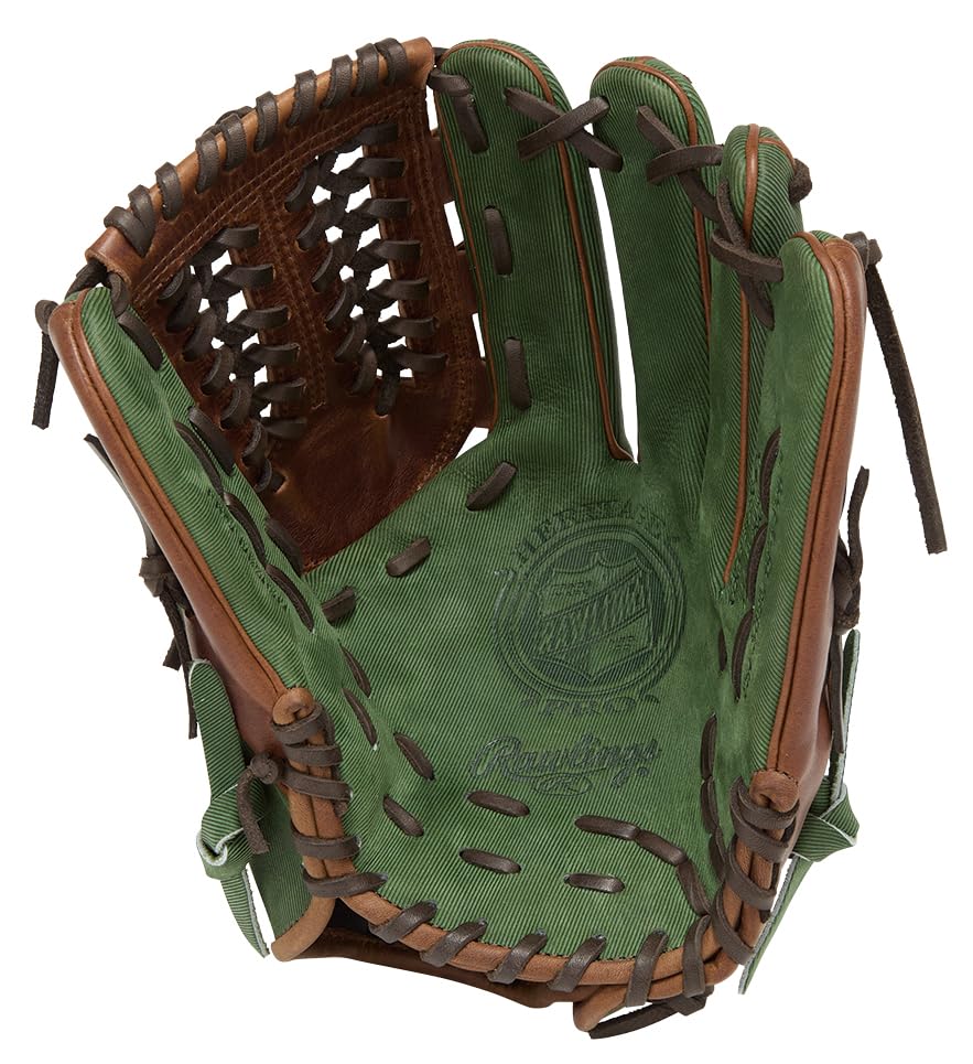 Rawlings PRO EXCEL GR5FHJN65 Baseball ML Throw HOH® –Jeans- Glove, Softball, All-Around, Green, 11.75 Inches, Right-Handed