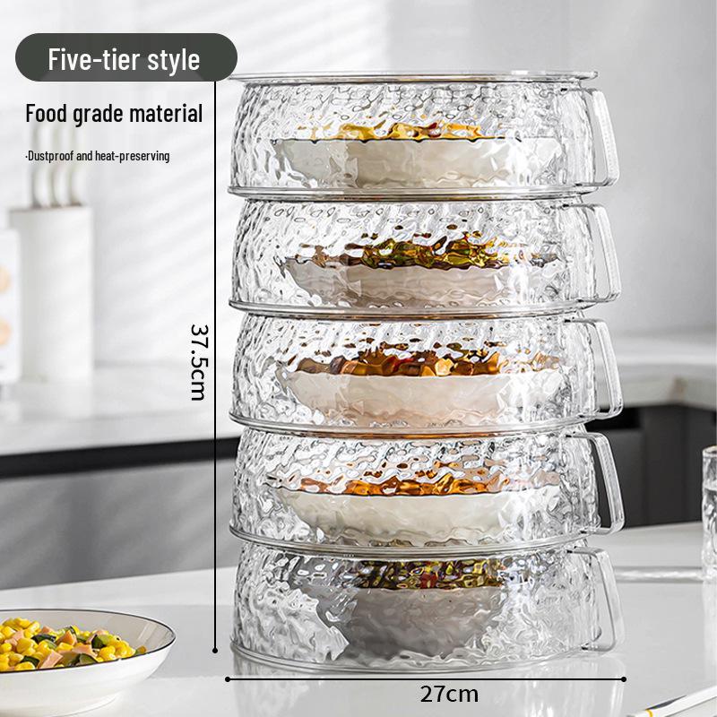 Folding Dustproof Food Cover & Storage Rack for Dining Table