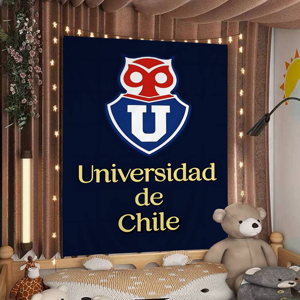 Chile UUniversity Logo Colorful Tapestry Wall Hanging Hanging Tarot Hippie Wall Rugs Dorm Wall Art Decor