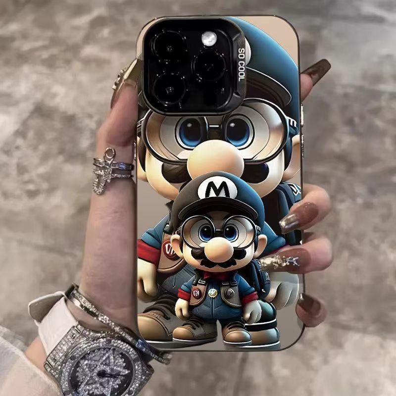 Mario Ghosting Case for Apple iPhone 17 Air and iPhone 16 Pro (Cartoon 15, Premium 14) - Fun and Engaging iPhone 7