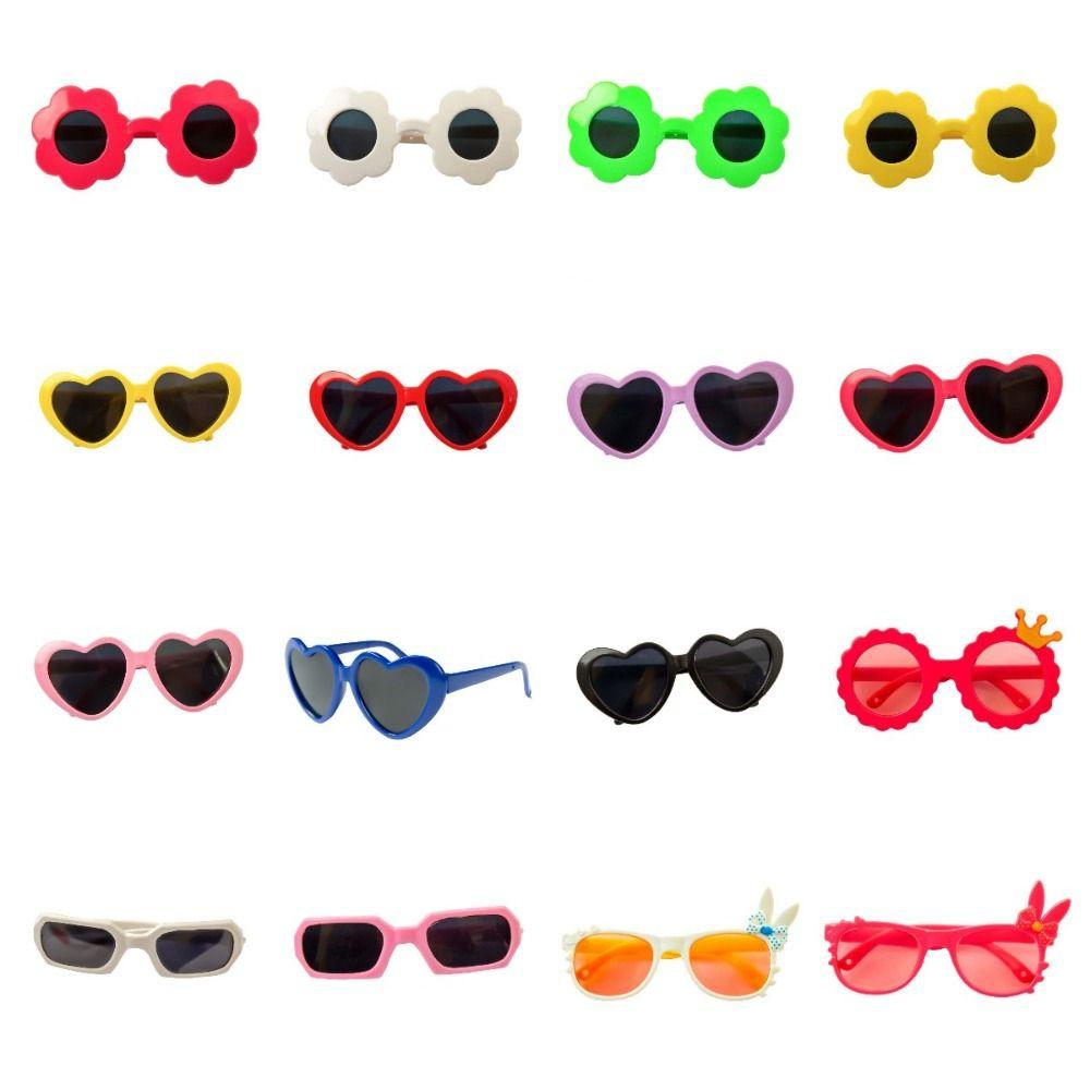 Doll Accessory 20CM Doll Sunglasses Transparent Transparent Plastic Glasses  Children Toy