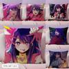 Hot Anime Hoshino Ai Cushion Cover Natural Linen Double Sided Print  Throw Pillow Case for Sofa Couch Home Decor