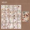 Mr.paper 4 Style 20 Pcs/pack Noble Girl Sticker Book and Paper DIY Material with Retro Style.