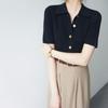 Elegant and Simple Polo Neck Women's Shirt for Spring/Summer